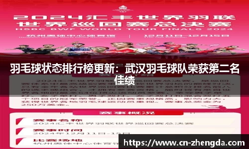 羽毛球状态排行榜更新：武汉羽毛球队荣获第二名佳绩