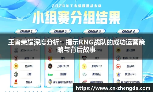 王者荣耀深度分析：揭示RNG战队的成功运营策略与背后故事